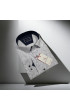 Büyük Beden Slim Fit Uzun Kol Desenli Erkek Gömlek 4GMK315109001