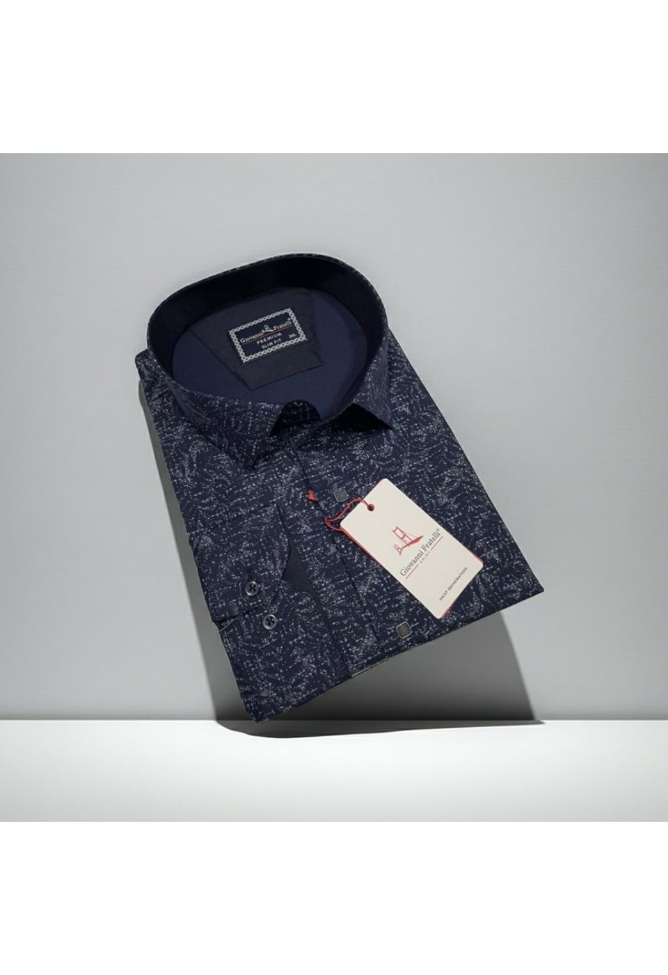 Büyük Beden Slim Fit Uzun Kol Desenli Erkek Gömlek 4GMK315109005 - Giovanni Fratelli
