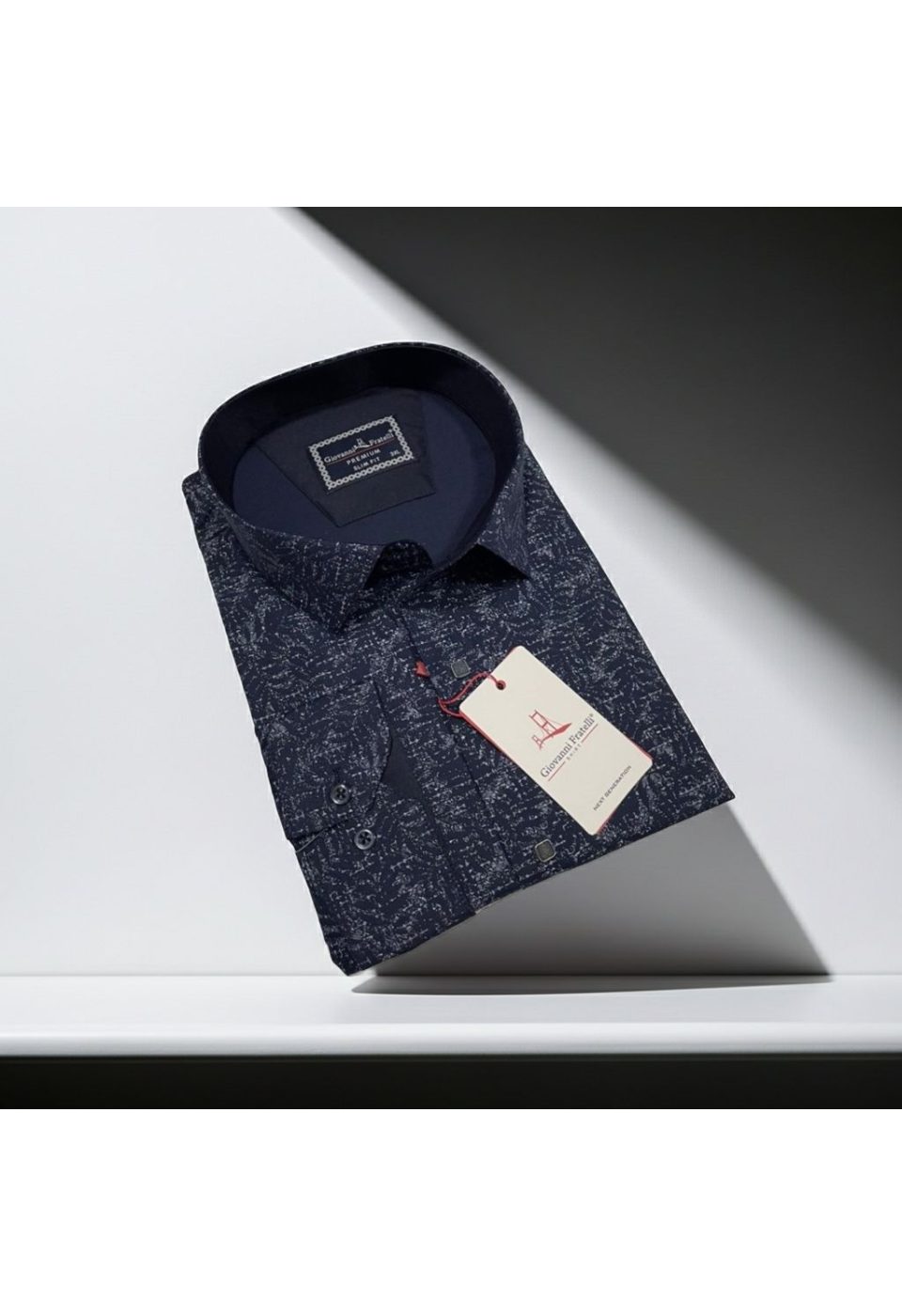 Büyük Beden Slim Fit Uzun Kol Desenli Erkek Gömlek 4GMK315109005 - Giovanni Fratelli