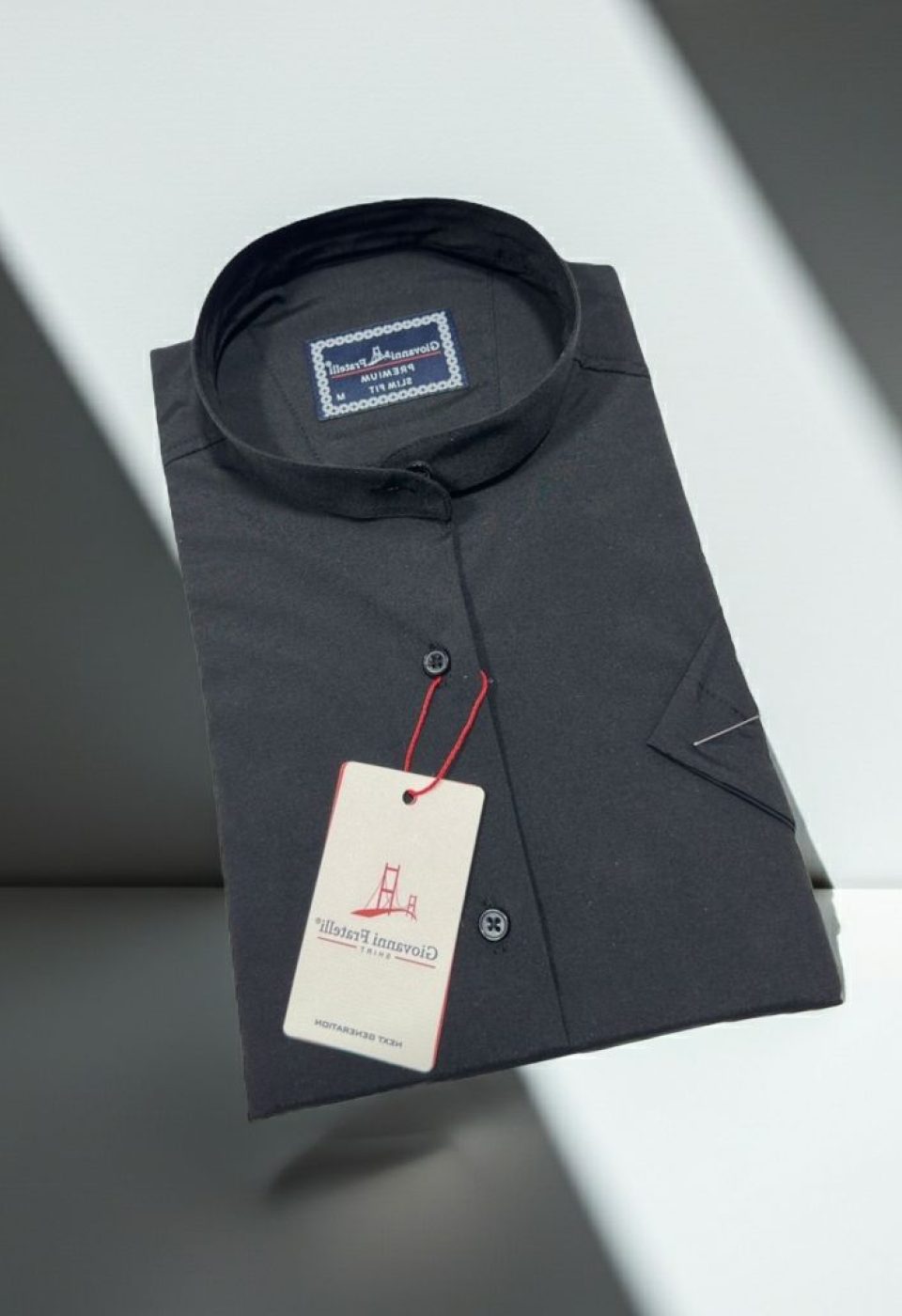 Slim Fit Kısa Kol Düz Renkl Hakim Yaka Erkek Gömlek 3GMK317146001