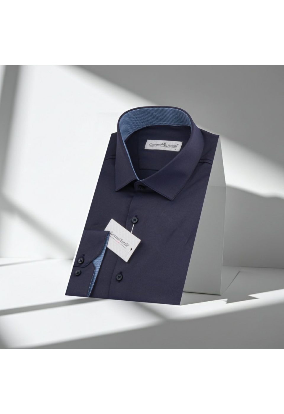 Klasik Uzun Kol Düz Renk Saten Erkek Gömlek 3GMK328043011 - Giovanni Fratelli