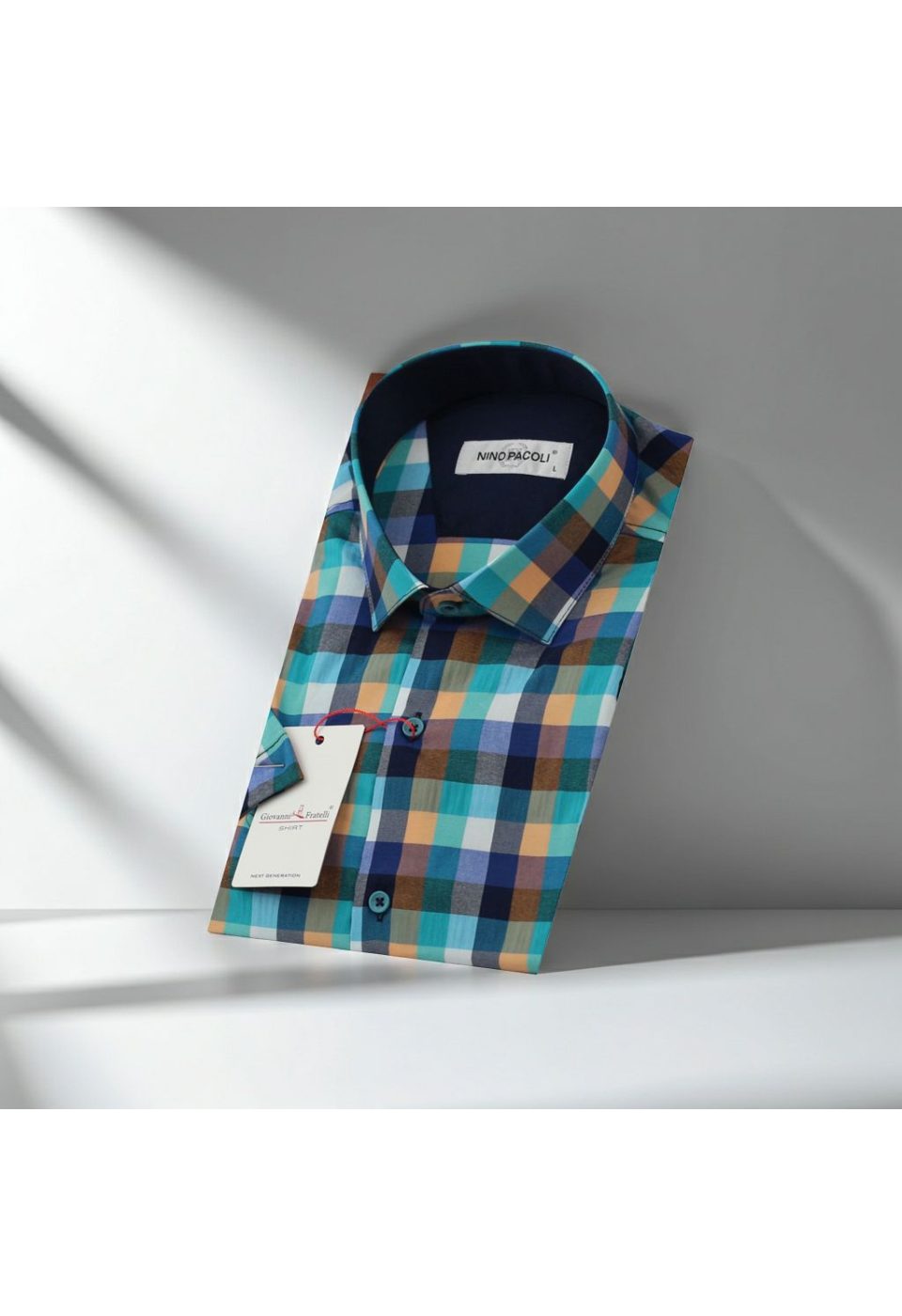 8044 ST K 001 Klasik Kısa Kol Desenli Erkek Gömlek 3GMK328044001 - Giovanni Fratelli