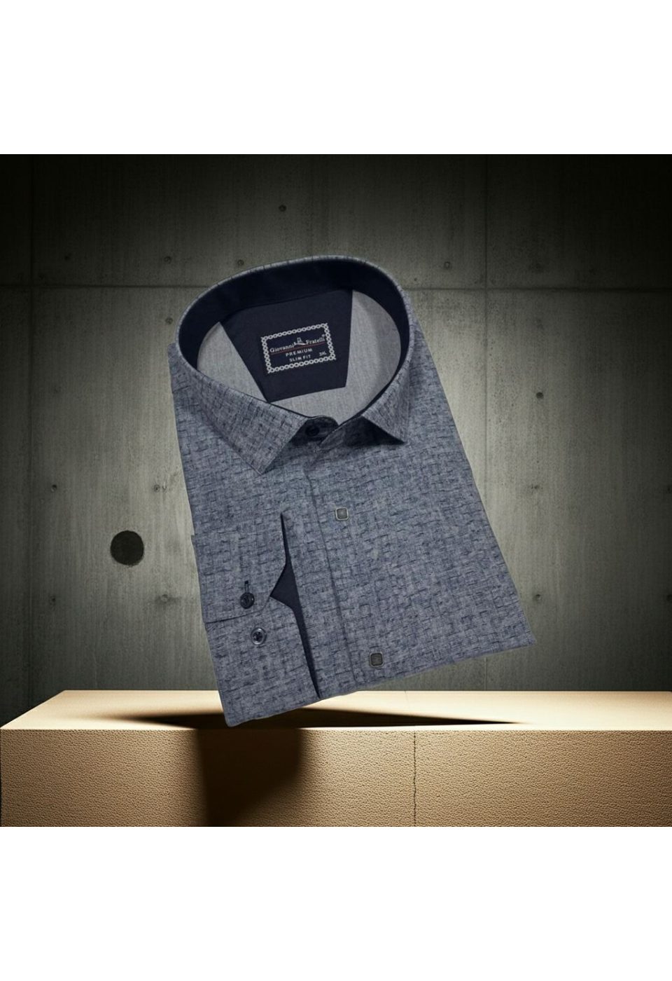Büyük Beden Slim Fit Uzun Kol Desenli Erkek Gömlek 4GMK315110001 - Giovanni Fratelli