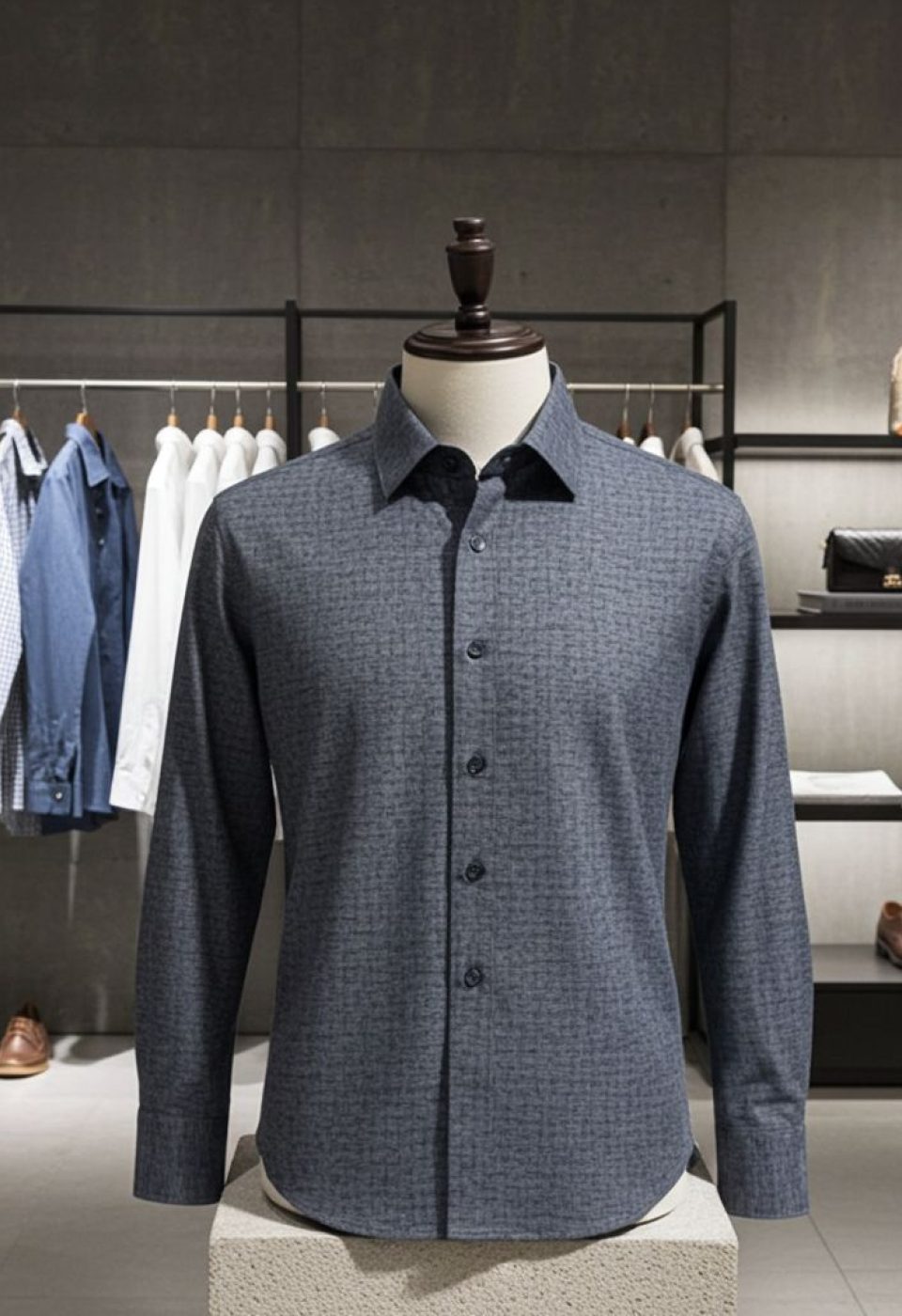 Büyük Beden Slim Fit Uzun Kol Desenli Erkek Gömlek 4GMK315110001 - Giovanni Fratelli