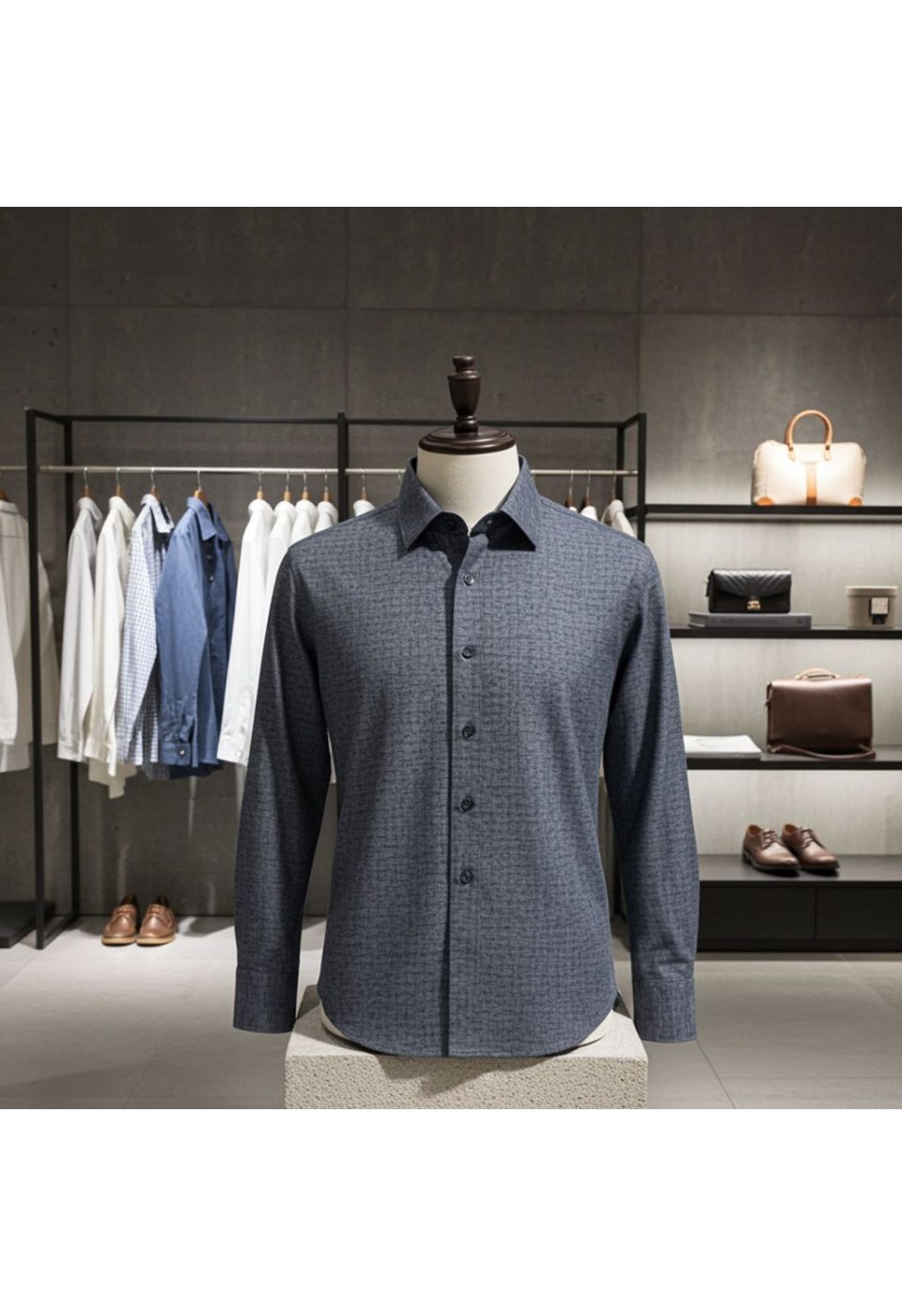 Büyük Beden Slim Fit Uzun Kol Desenli Erkek Gömlek 4GMK315110001 - Giovanni Fratelli