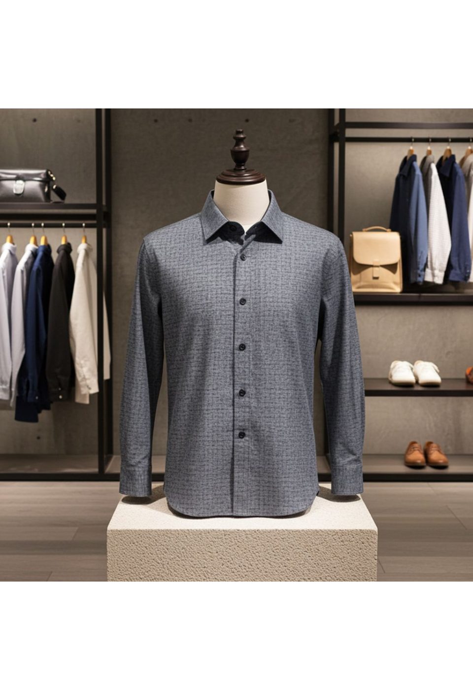 Büyük Beden Slim Fit Uzun Kol Desenli Erkek Gömlek 4GMK315110001 - Giovanni Fratelli
