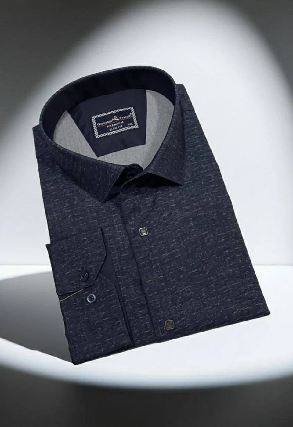 Büyük Beden Slim Fit Uzun Kol Desenli Erkek Gömlek 4GMK315110002 Büyük Beden Slim Fit Uzun Kol Desenli Erkek Gömlek 4GMK315110002