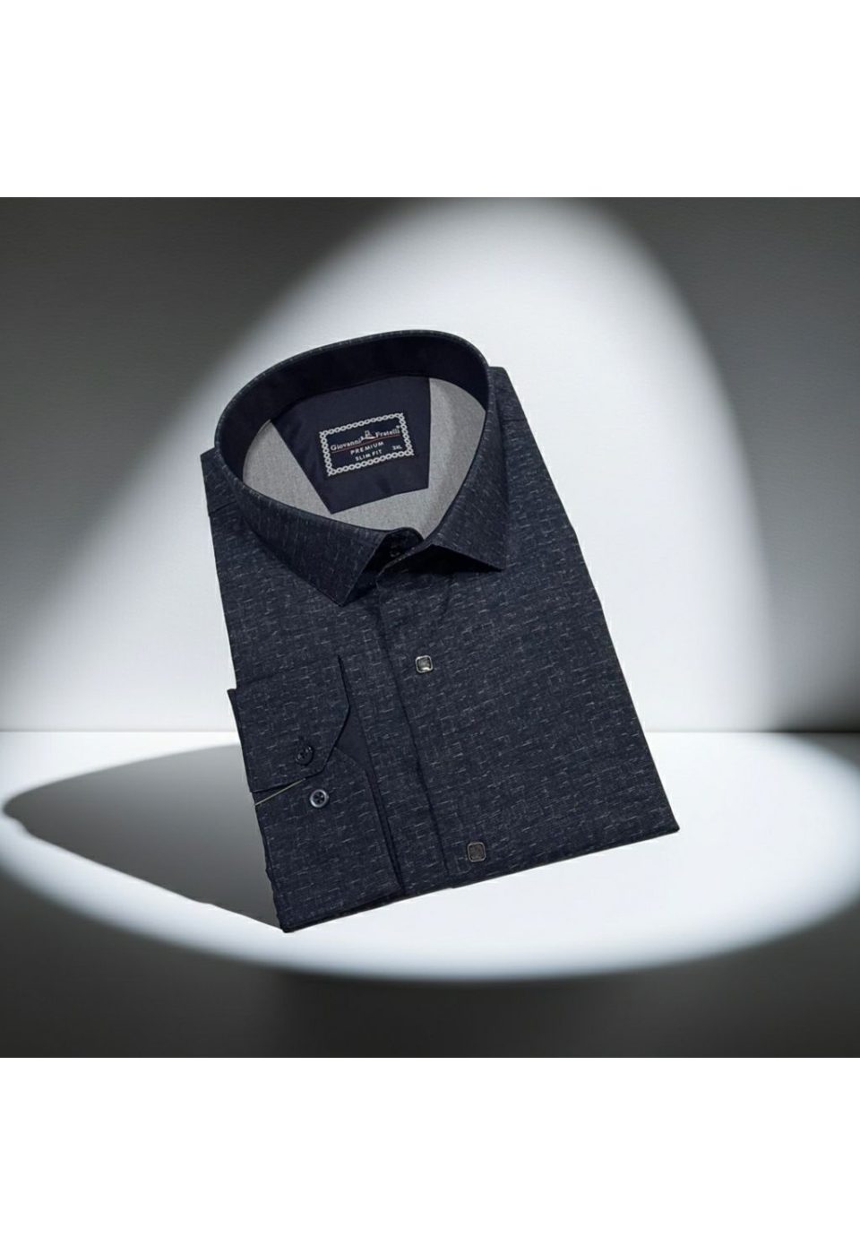 Büyük Beden Slim Fit Uzun Kol Desenli Erkek Gömlek 4GMK315110002 - Giovanni Fratelli