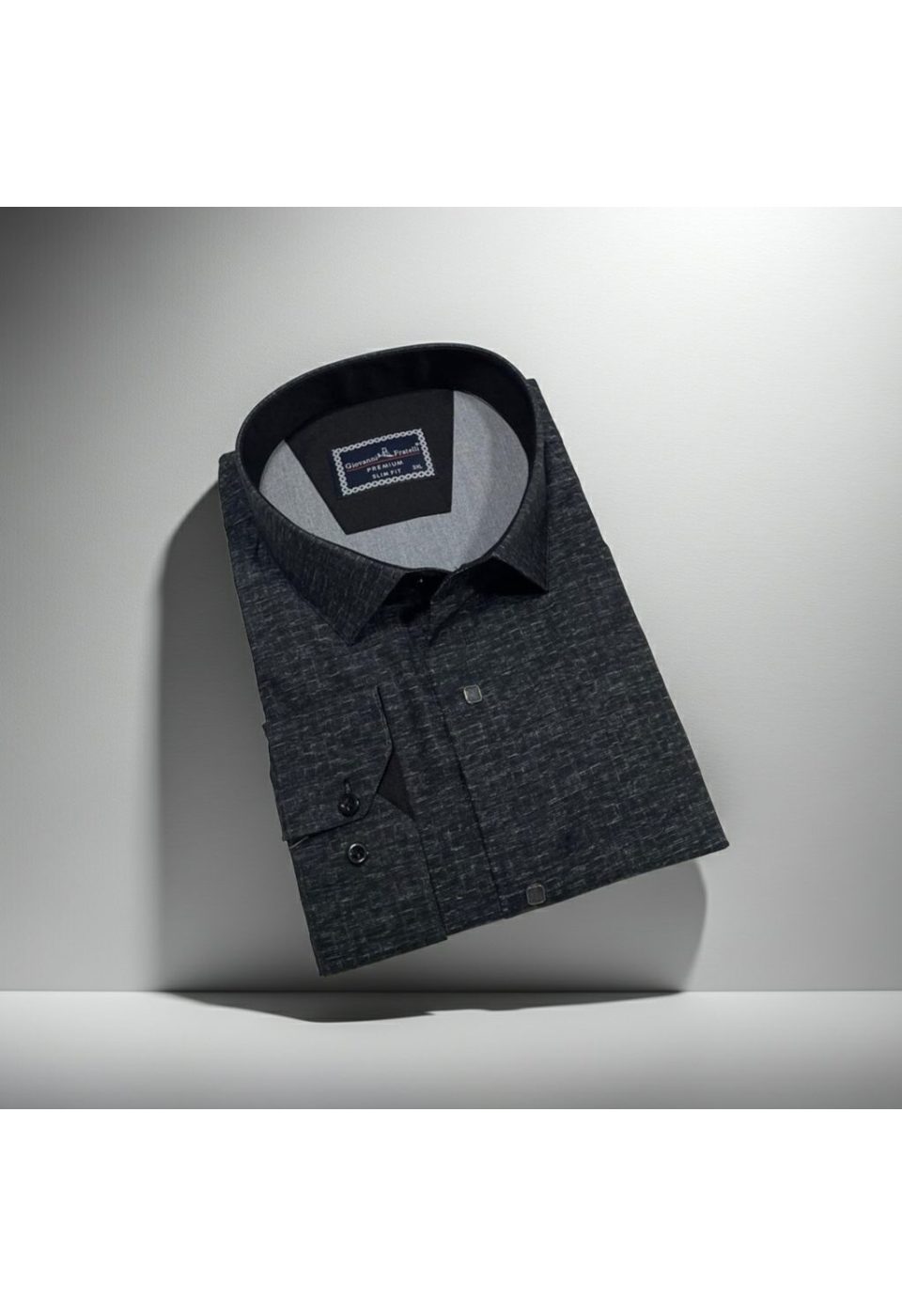 5110 BT CR KOT 005 Büyük Beden Slim Fit Uzun Kol Desenli Erkek Gömlek 4GMK315110005 - Giovanni Fratelli