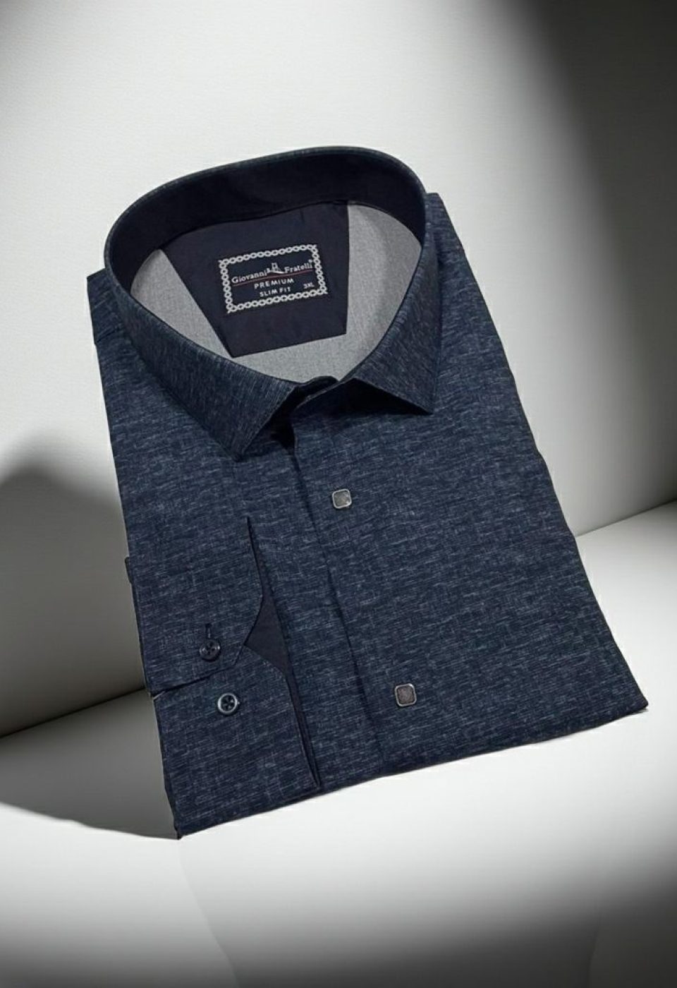 Büyük Beden Slim Fit Uzun Kol Desenli Erkek Gömlek 4GMK315110006 Büyük Beden Slim Fit Uzun Kol Desenli Erkek Gömlek 4GMK315110006