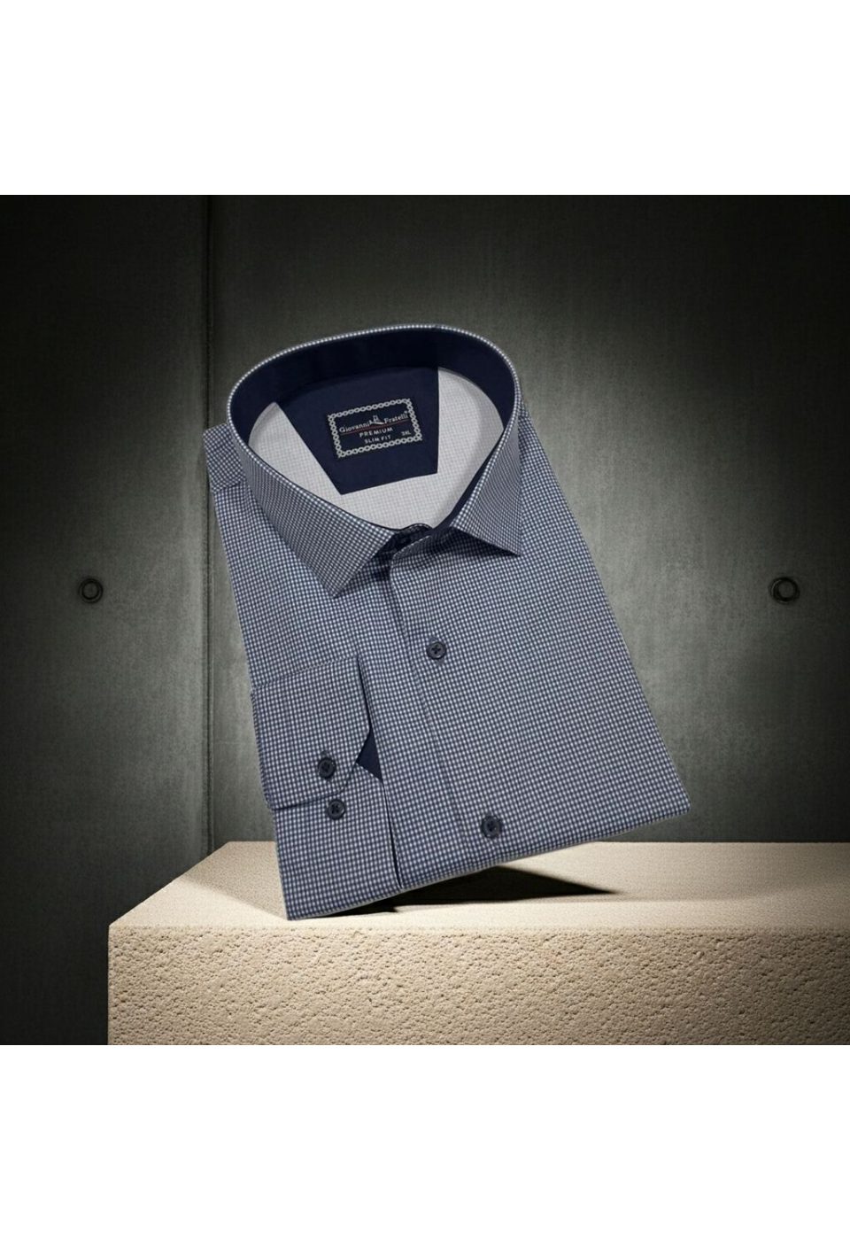 Büyük Beden Slim Fit Uzun Kol Desenli Erkek Gömlek 4GMK315111001 - Giovanni Fratelli