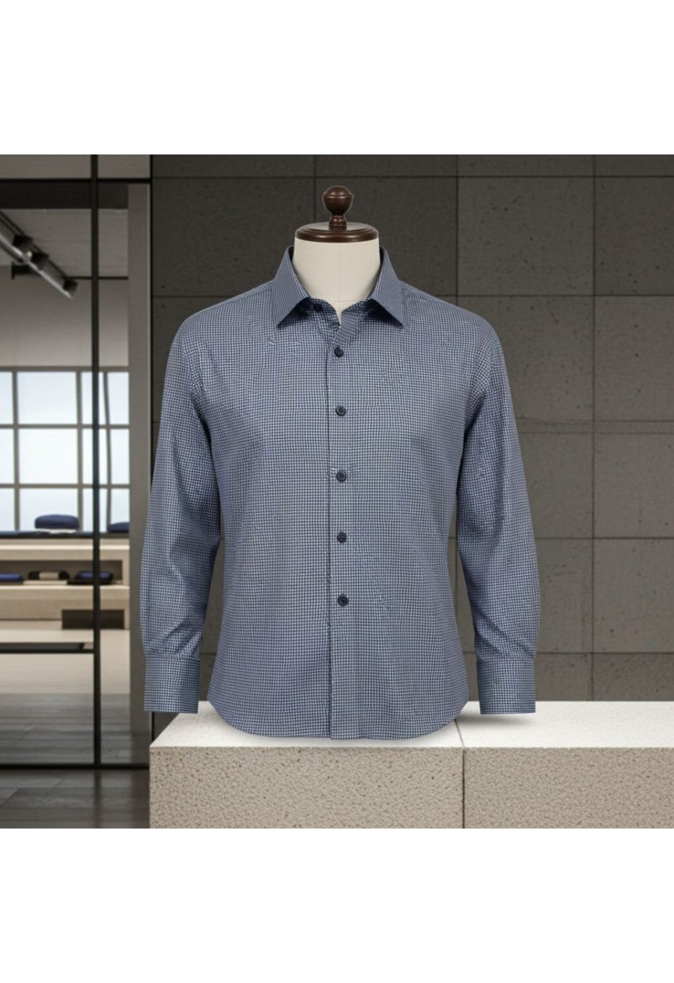 Büyük Beden Slim Fit Uzun Kol Desenli Erkek Gömlek 4GMK315111001 - Giovanni Fratelli