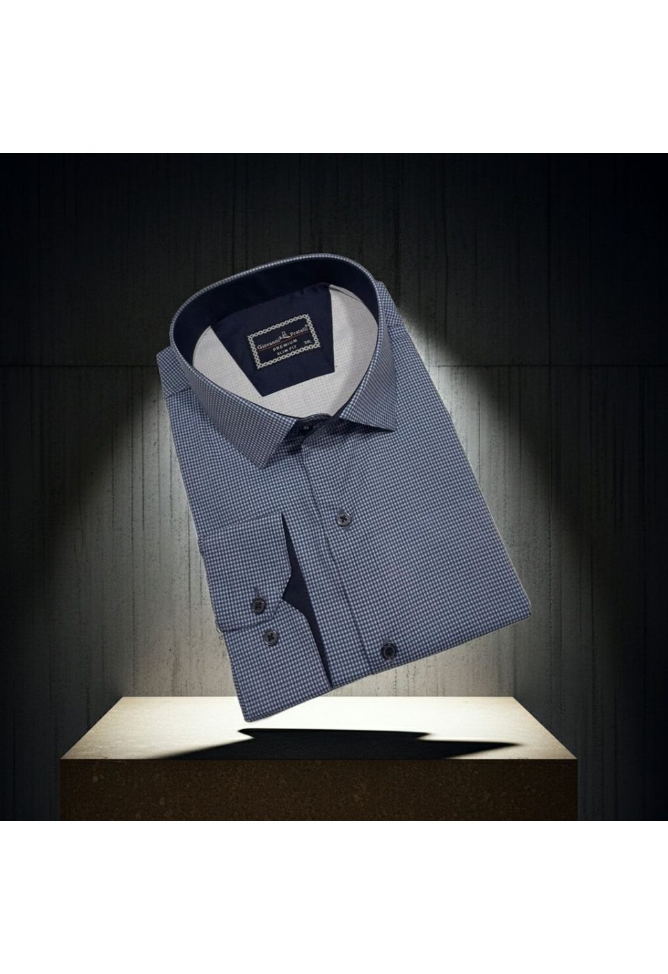 Büyük Beden Slim Fit Uzun Kol Desenli Erkek Gömlek 4GMK315111002 - Giovanni Fratelli