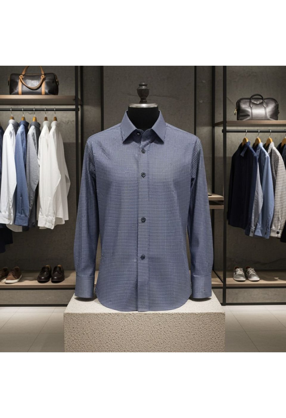 5111 BT CR KOT 004 Büyük Beden Slim Fit Uzun Kol Desenli Erkek Gömlek 4GMK315111004 - Giovanni Fratelli