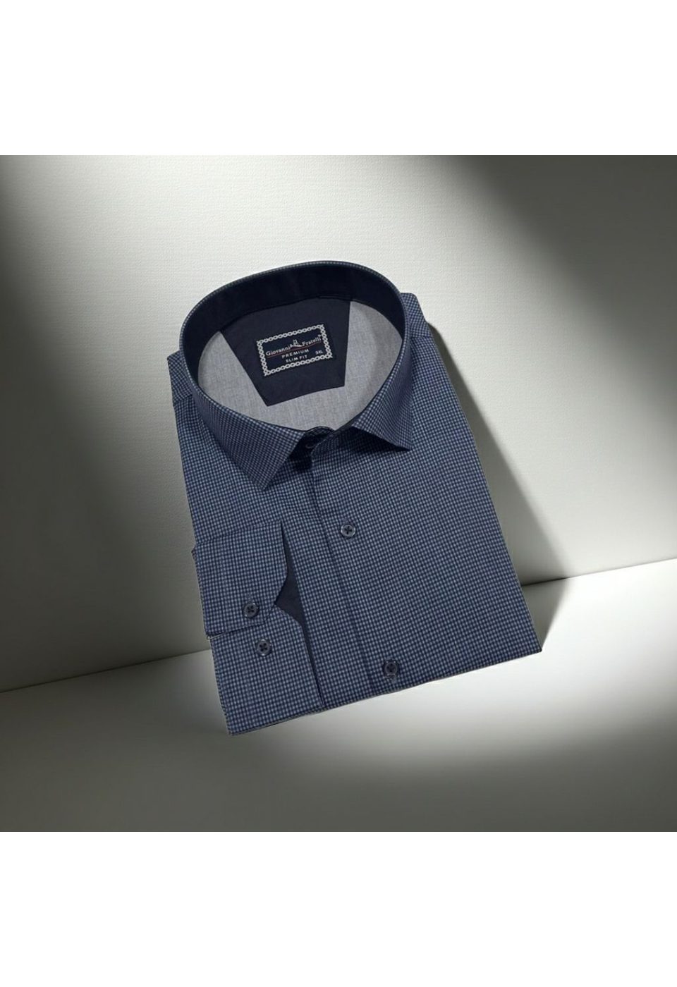 5111 BT CR KOT 006 Büyük Beden Slim Fit Uzun Kol Desenli Erkek Gömlek 4GMK315111006 - Giovanni Fratelli