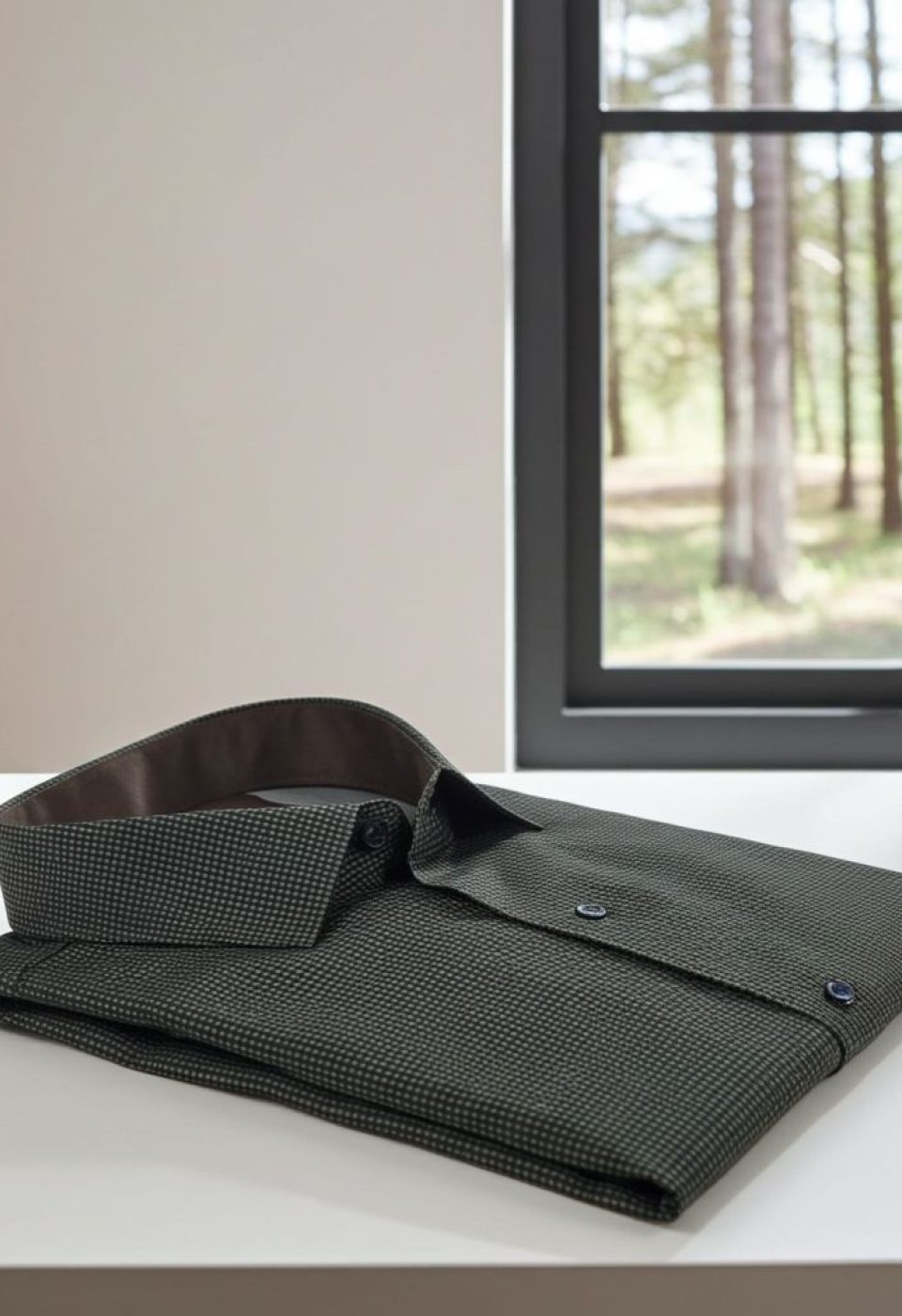 Büyük Beden Slim Fit Uzun Kol Desenli Erkek Gömlek 4GMK315111010