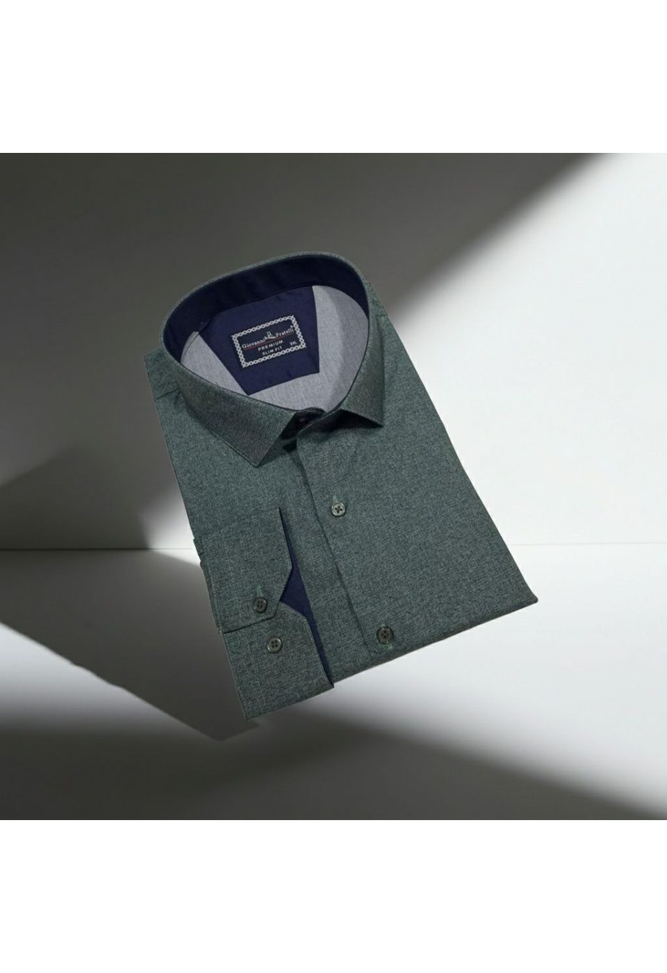 5112 BT CR KOT 002 Büyük Beden Slim Fit Uzun Kol Desenli Erkek Gömlek 4GMK315112002 - Giovanni Fratelli