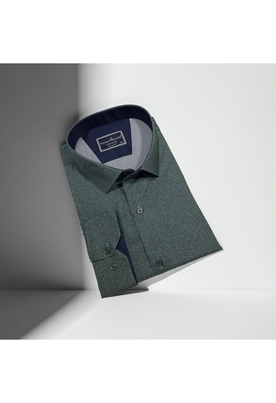 5112 BT CR KOT 002 Büyük Beden Slim Fit Uzun Kol Desenli Erkek Gömlek 4GMK315112002 - Giovanni Fratelli