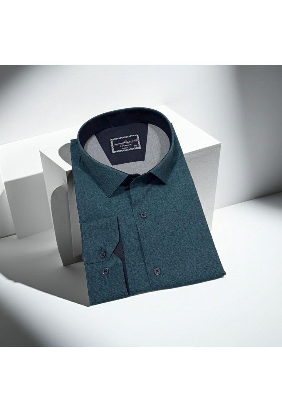 5112 BT CR KOT 003 Büyük Beden Slim Fit Uzun Kol Desenli Erkek Gömlek 4GMK315112003 - Giovanni Fratelli