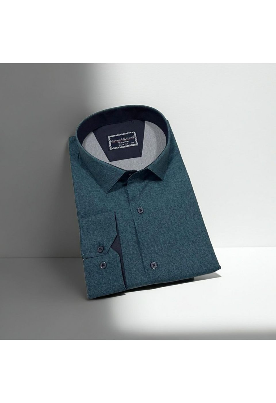 5112 BT CR KOT 003 Büyük Beden Slim Fit Uzun Kol Desenli Erkek Gömlek 4GMK315112003 - Giovanni Fratelli