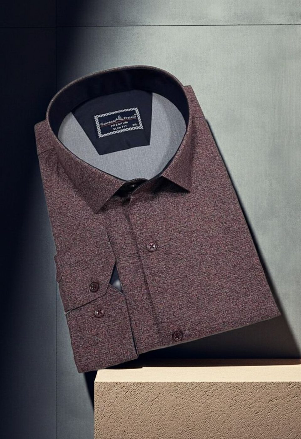 Büyük Beden Slim Fit Uzun Kol Desenli Erkek Gömlek 4GMK315112006 Büyük Beden Slim Fit Uzun Kol Desenli Erkek Gömlek 4GMK315112006