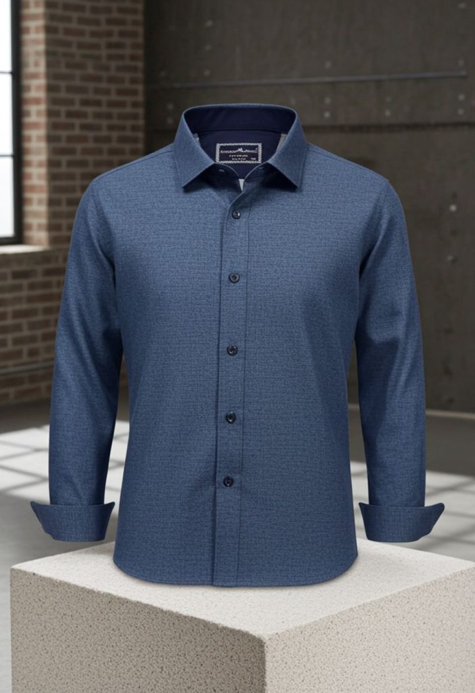 Büyük Beden Slim Fit Uzun Kol Desenli Erkek Gömlek 4GMK315112008 Büyük Beden Slim Fit Uzun Kol Desenli Erkek Gömlek 4GMK315112008