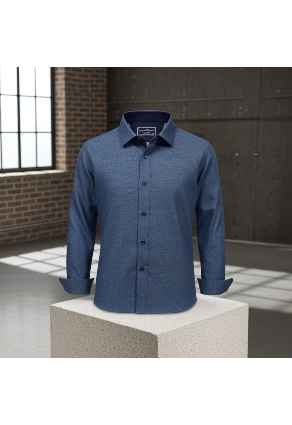 5112 BT CR KOT 008 Büyük Beden Slim Fit Uzun Kol Desenli Erkek Gömlek 4GMK315112008 - Giovanni Fratelli