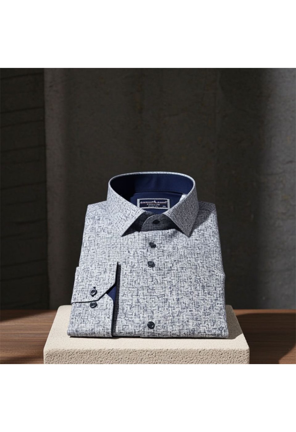Büyük Beden Slim Fit Uzun Kol Desenli Erkek Gömlek 4GMK315113001 - Giovanni Fratelli