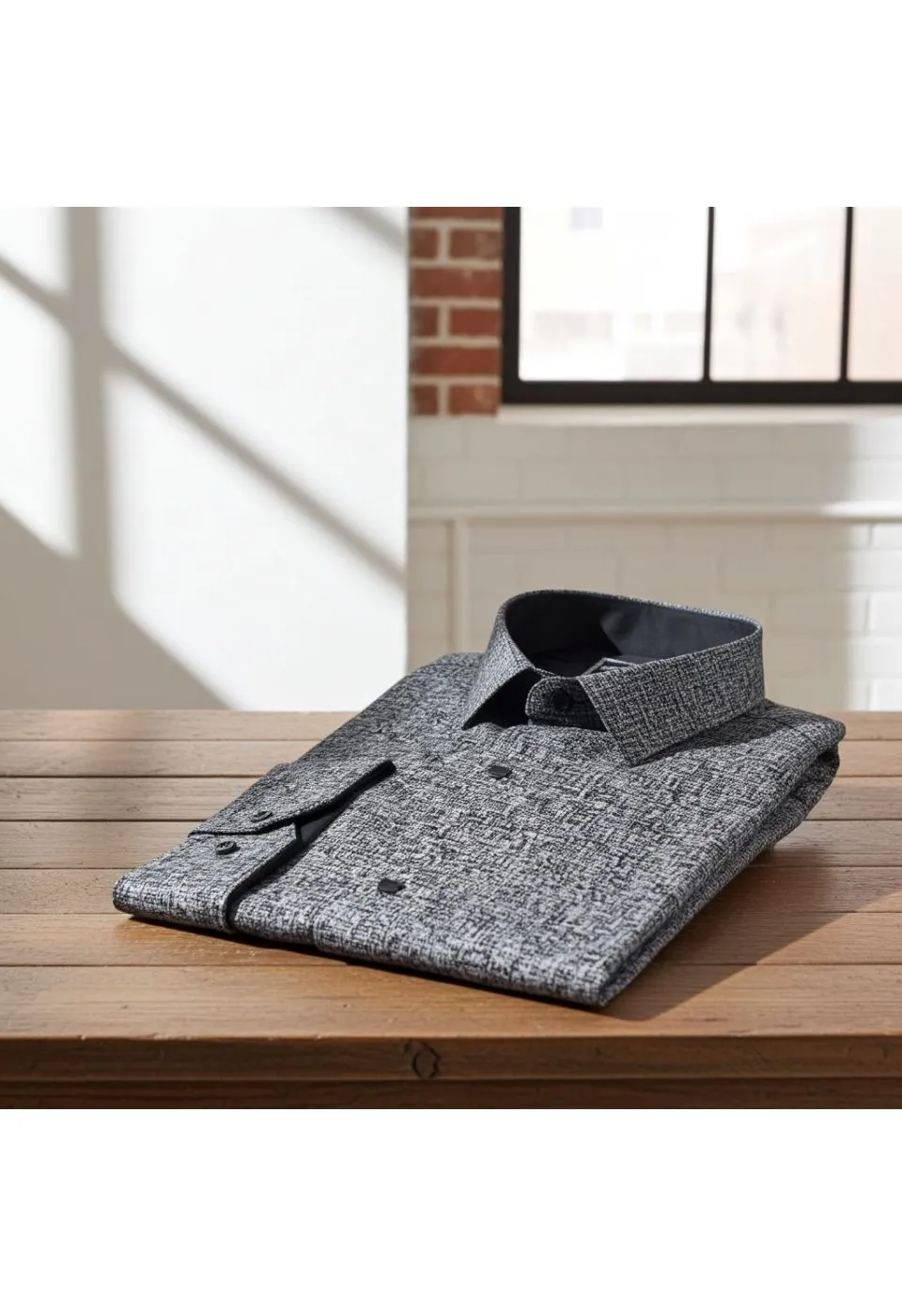 Büyük Beden Slim Fit Uzun Kol Desenli Erkek Gömlek 4GMK315113005 - Giovanni Fratelli