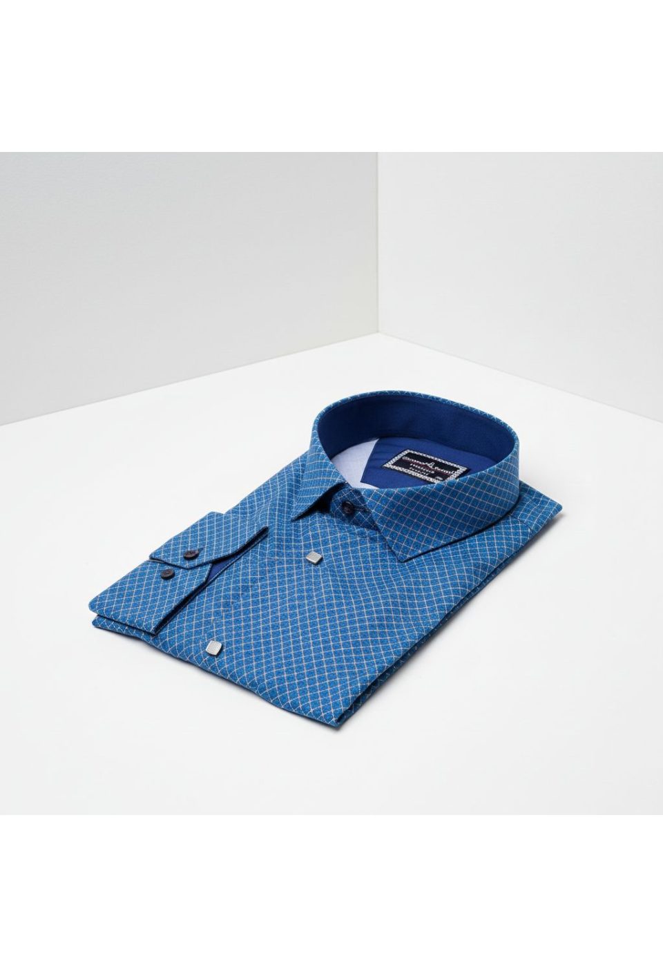Büyük Beden Slim Fit Uzun Kol Desenli Dijital Baskılı Erkek Gömlek 4GMK316001002 - Giovanni Fratelli
