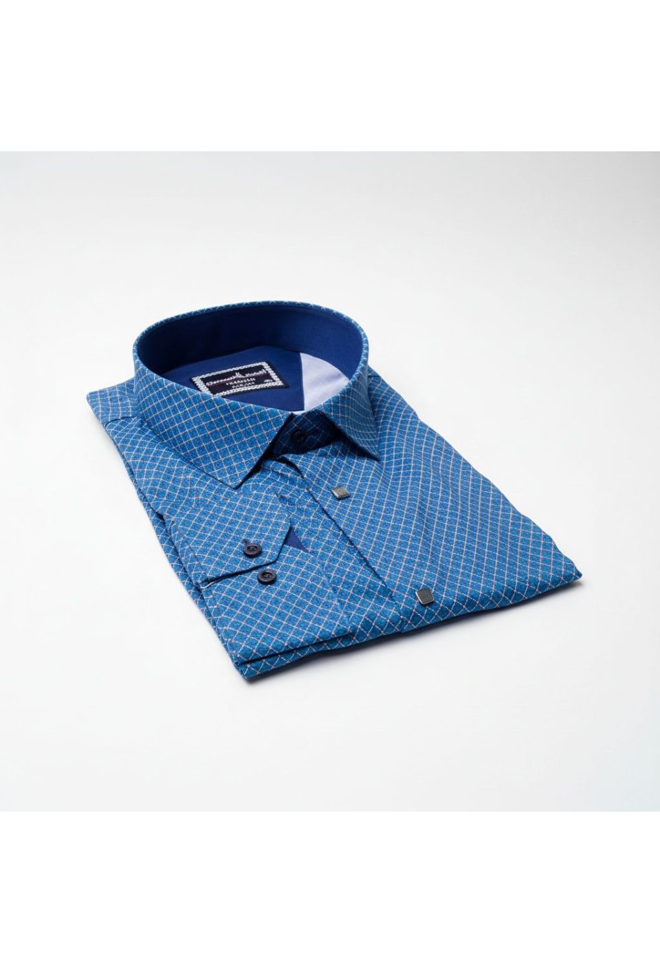 Büyük Beden Slim Fit Uzun Kol Desenli Dijital Baskılı Erkek Gömlek 4GMK316001002 - Giovanni Fratelli