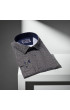 Büyük Beden Slim Fit Uzun Kol Desenli Dijital Baskılı Erkek Gömlek 4GMK316001007