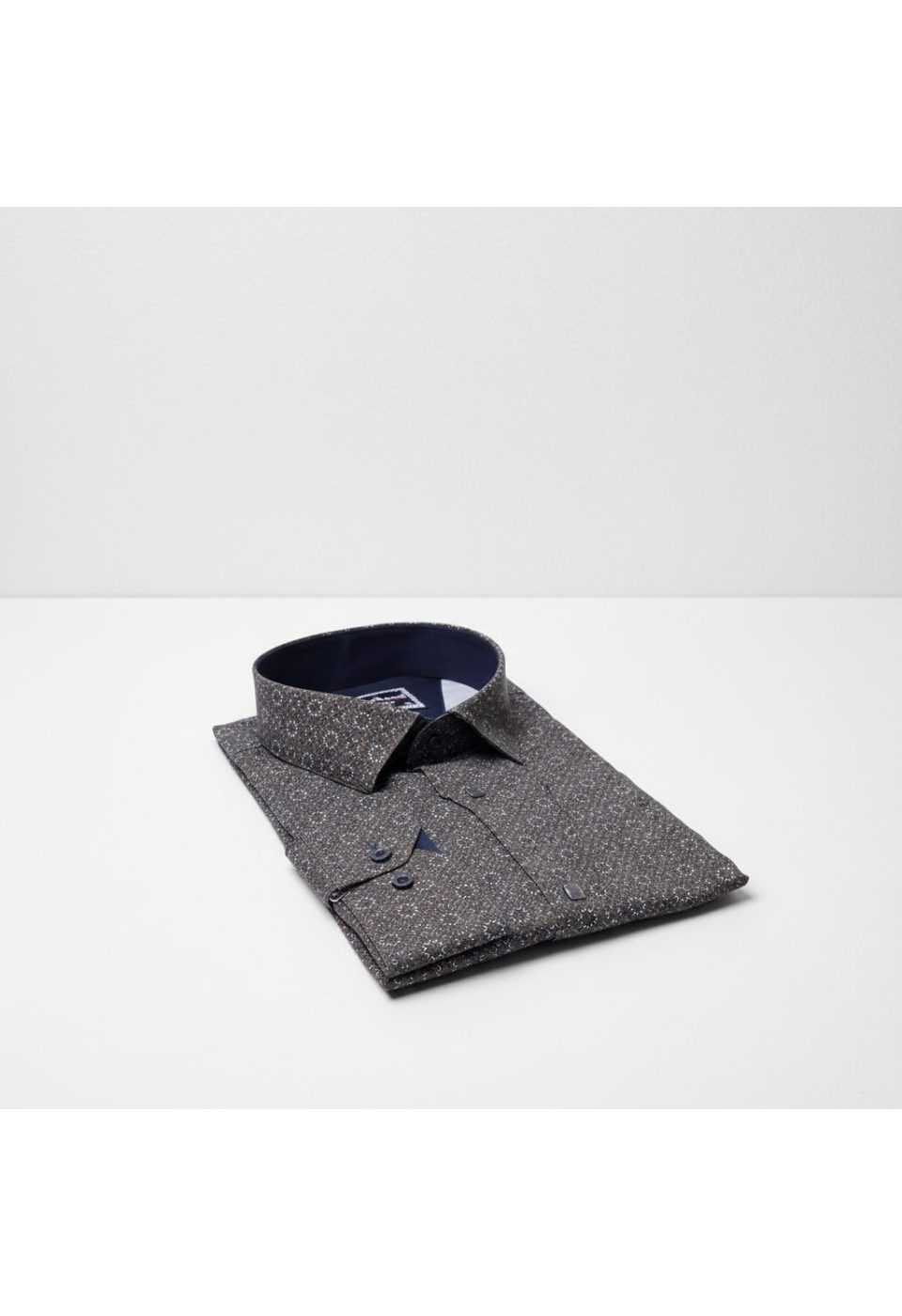 Büyük Beden Slim Fit Uzun Kol Desenli Dijital Baskılı Erkek Gömlek 4GMK316001007 - Giovanni Fratelli