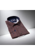 Büyük Beden Slim Fit Uzun Kol Desenli Dijital Baskılı Erkek Gömlek 4GMK316001013