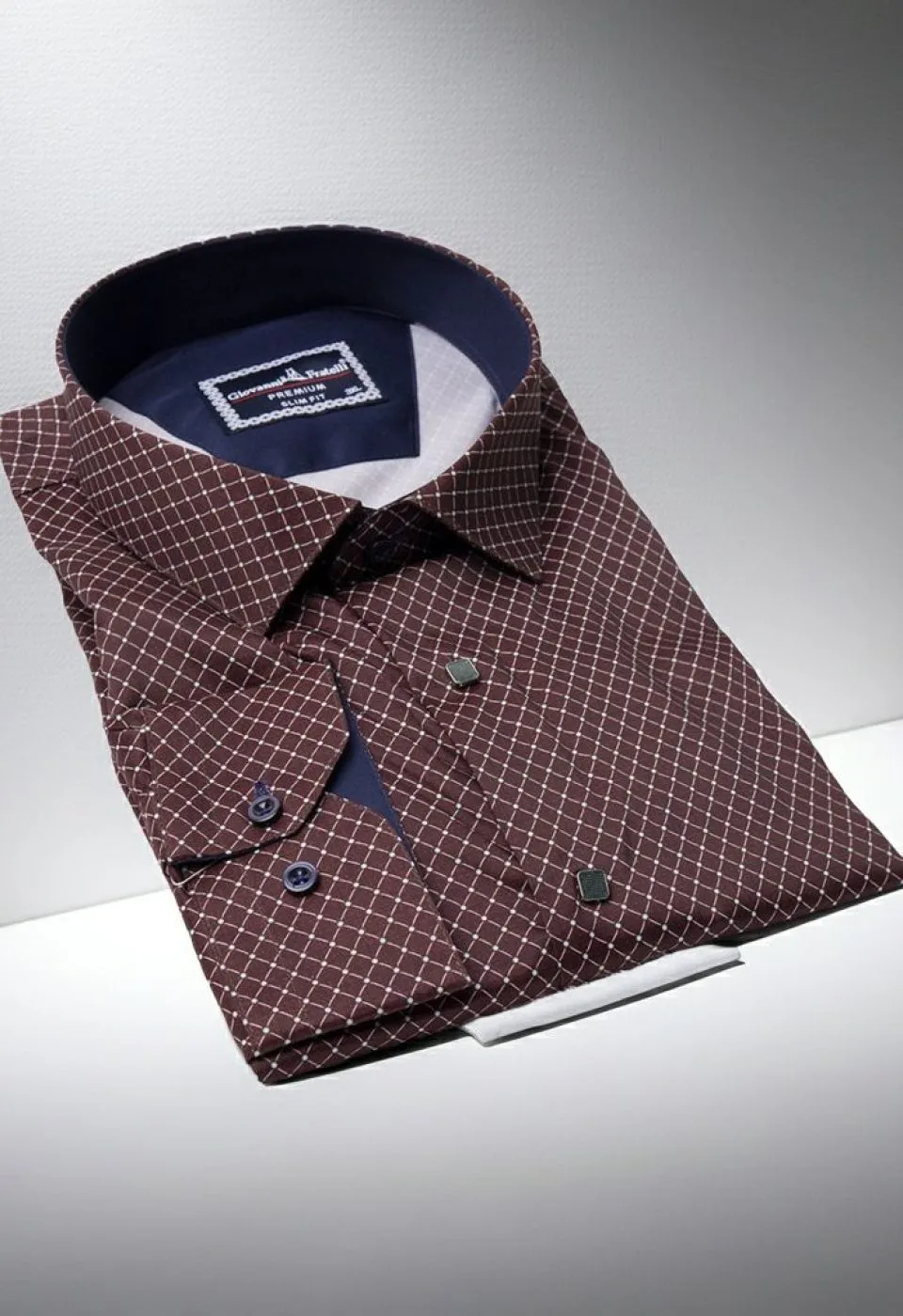 Büyük Beden Slim Fit Uzun Kol Desenli Dijital Baskılı Erkek Gömlek 4GMK316001013