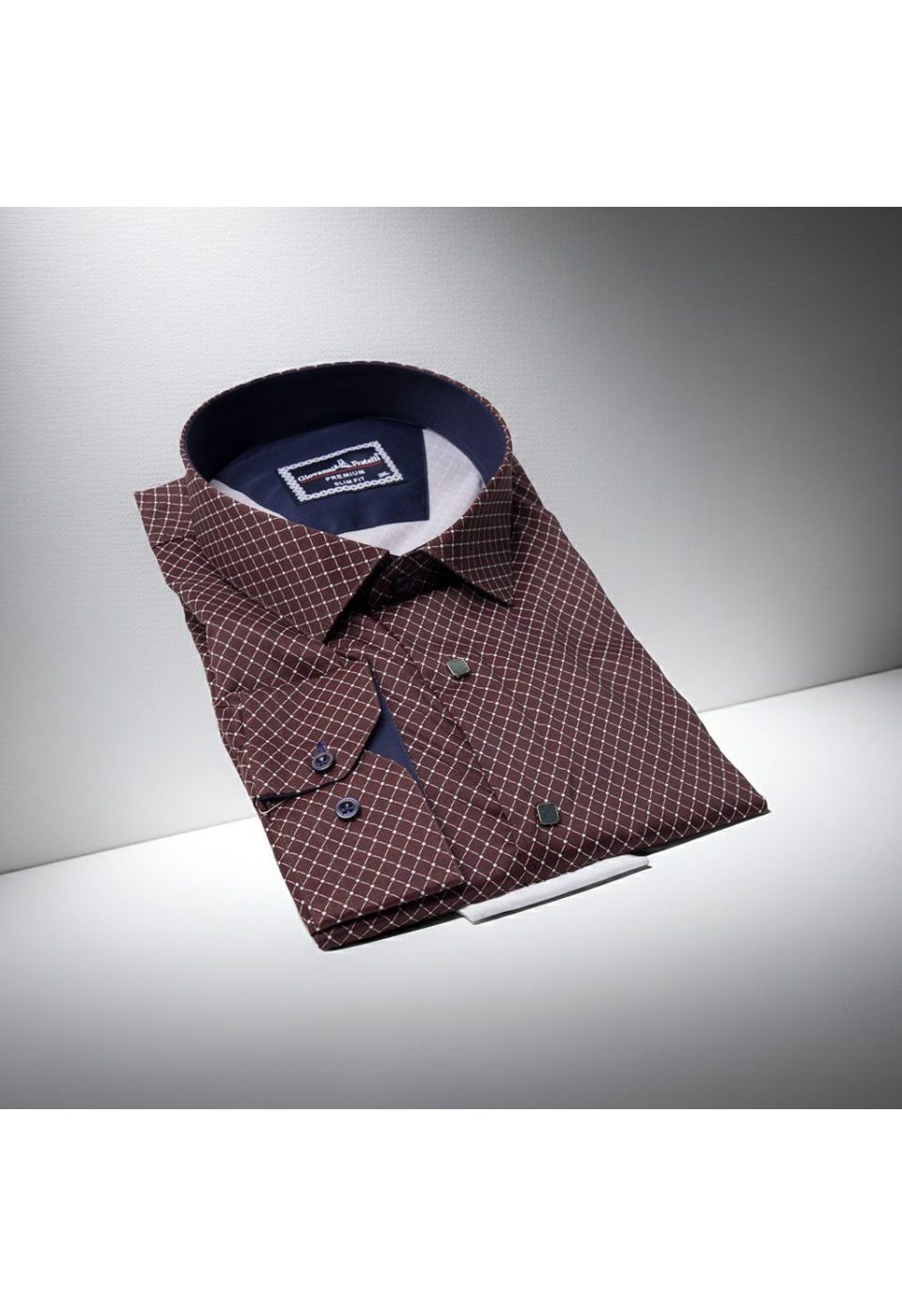 Büyük Beden Slim Fit Uzun Kol Desenli Dijital Baskılı Erkek Gömlek 4GMK316001013 - Giovanni Fratelli