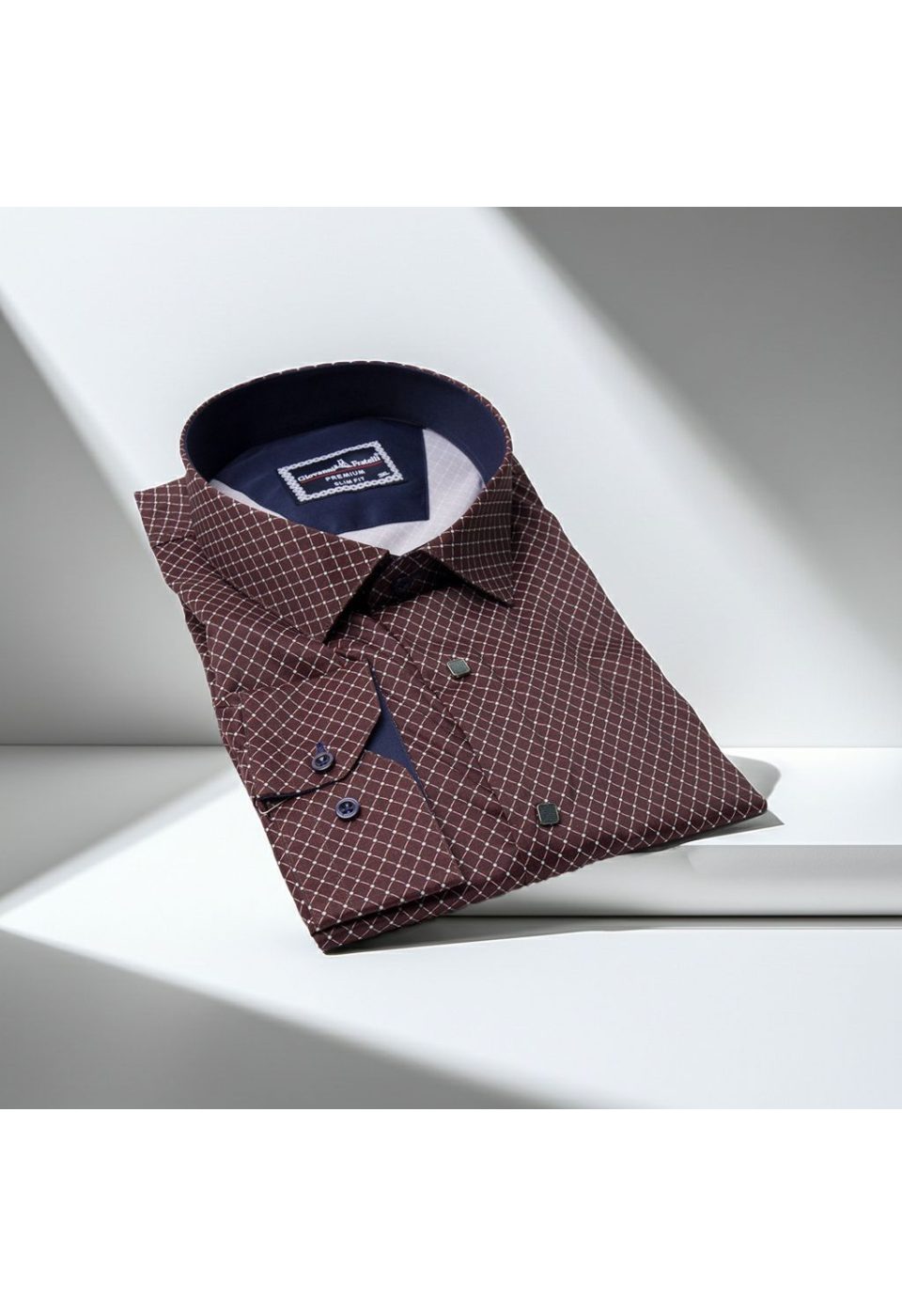 Büyük Beden Slim Fit Uzun Kol Desenli Dijital Baskılı Erkek Gömlek 4GMK316001013 - Giovanni Fratelli