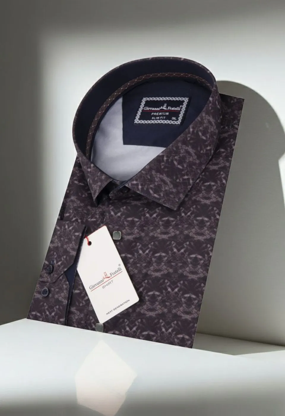 Büyük Beden Slim Fit Uzun Kol Desenli Dijital Baskılı Erkek Gömlek 4GMK316002001 Büyük Beden Slim Fit Uzun Kol Desenli Dijital Baskılı Erkek Gömlek 4GMK316002001