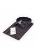 Büyük Beden Slim Fit Uzun Kol Desenli Dijital Baskılı Erkek Gömlek 4GMK316002001