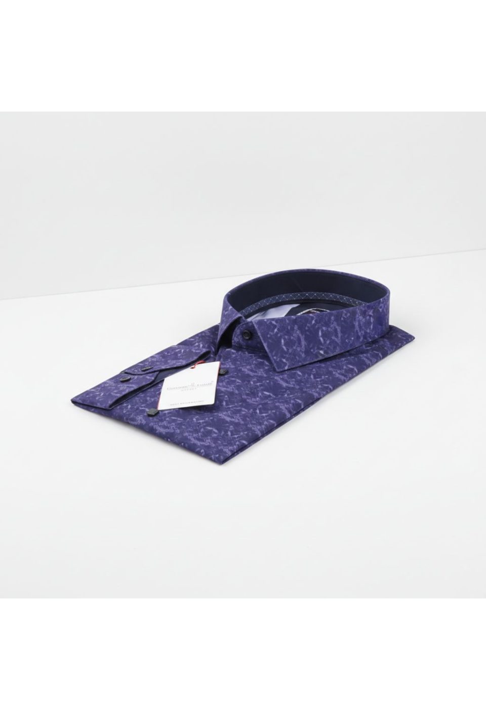 Büyük Beden Slim Fit Uzun Kol Desenli Dijital Baskılı Erkek Gömlek 4GMK316002002 - Giovanni Fratelli