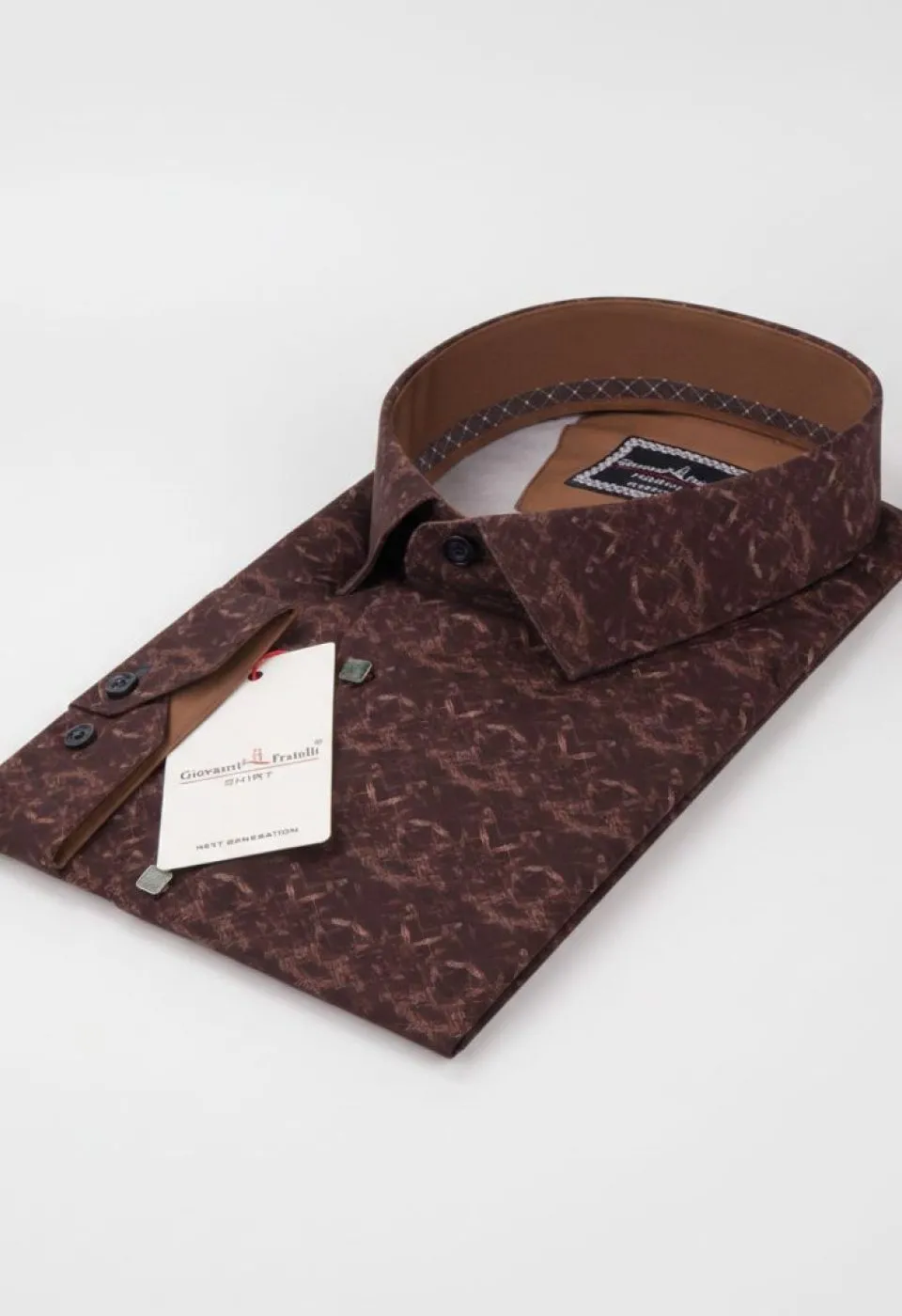 Büyük Beden Slim Fit Uzun Kol Desenli Dijital Baskılı Erkek Gömlek 4GMK316002004 Büyük Beden Slim Fit Uzun Kol Desenli Dijital Baskılı Erkek Gömlek 4GMK316002004