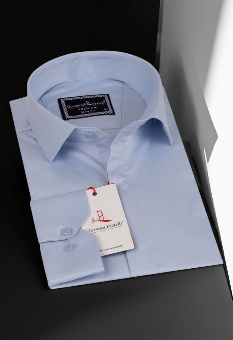 Slim Fit Uzun Kol Düz Renk Saten Erkek Gömlek 3GMK317045002