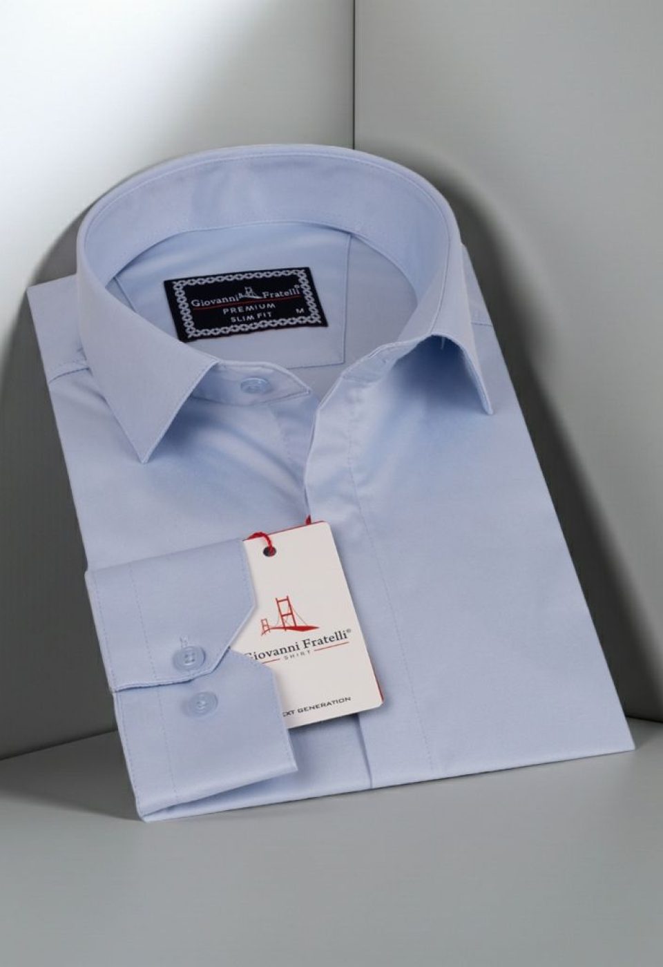 Slim Fit Uzun Kol Düz Renk Saten Erkek Gömlek 3GMK317045002 Slim Fit Uzun Kol Düz Renk Saten Erkek Gömlek 3GMK317045002