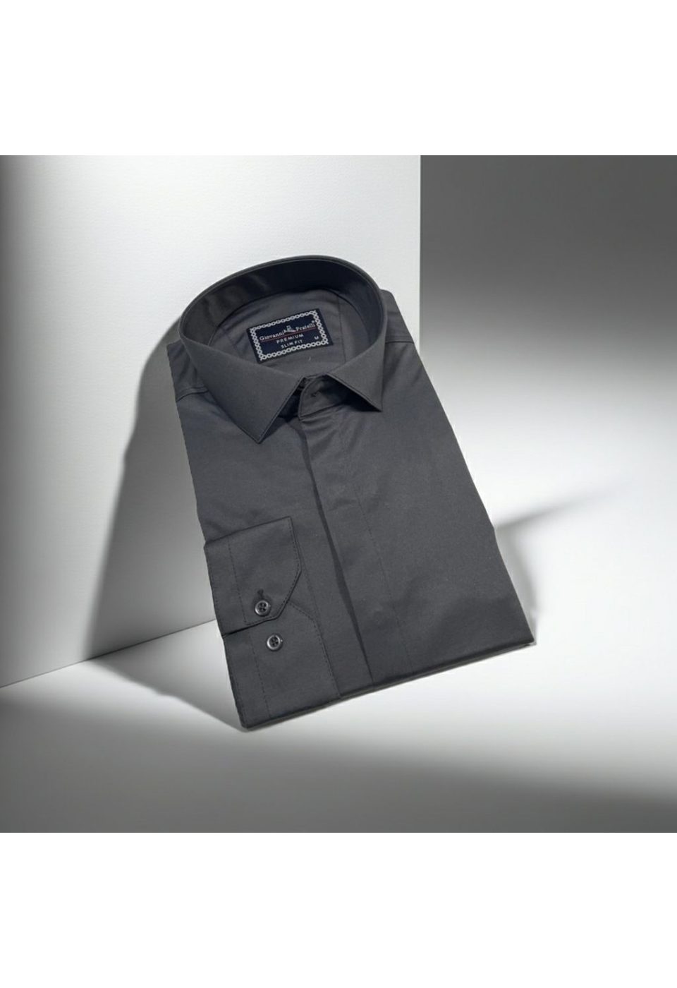 7045 CR SATIN 003 Slim Fit Uzun Kol Düz Renk Saten Erkek Gömlek 3GMK317045003 - Giovanni Fratelli