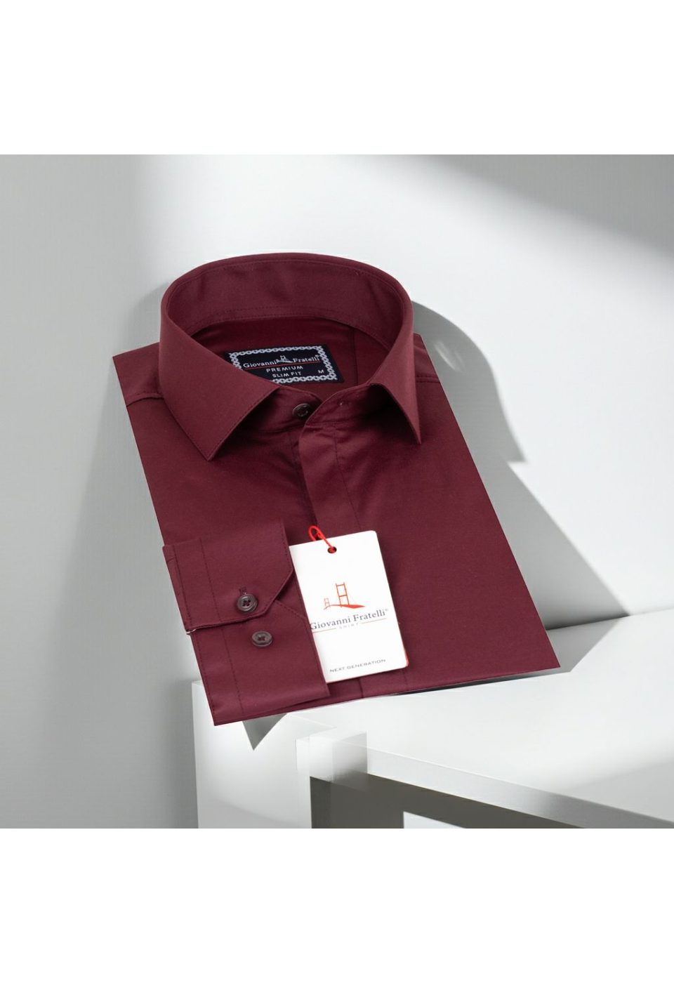 Slim Fit Uzun Kol Düz Renk Saten Erkek Gömlek 3GMK317045004 - Giovanni Fratelli