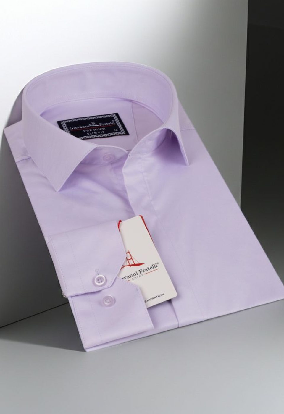 Slim Fit Uzun Kol Düz Renk Saten Erkek Gömlek 3GMK317045005