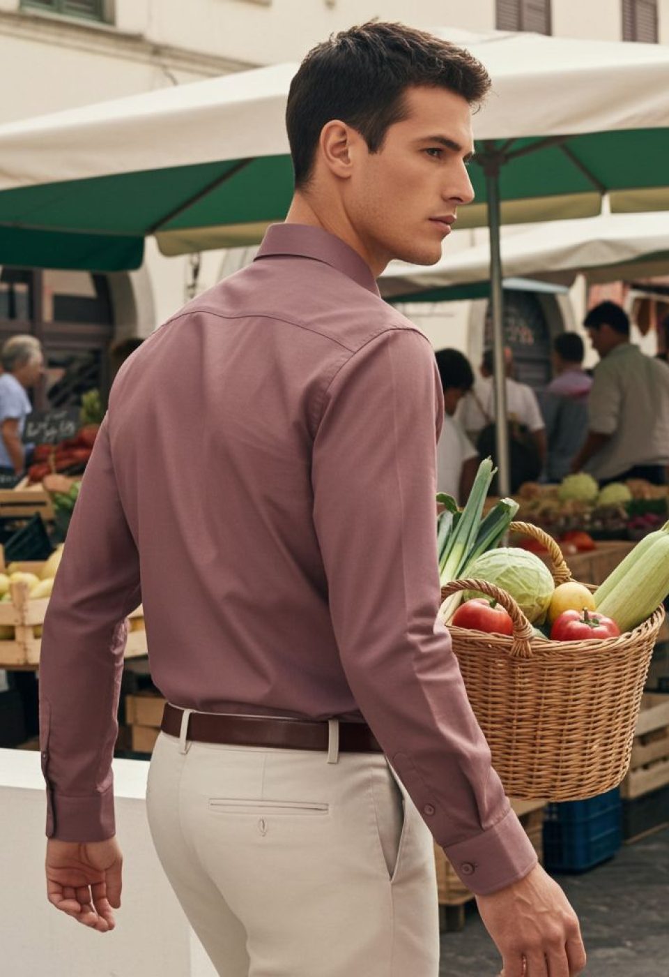 Slim Fit Uzun Kol Düz Renk Saten Erkek Gömlek 3GMK317045006 Slim Fit Uzun Kol Düz Renk Saten Erkek Gömlek 3GMK317045006