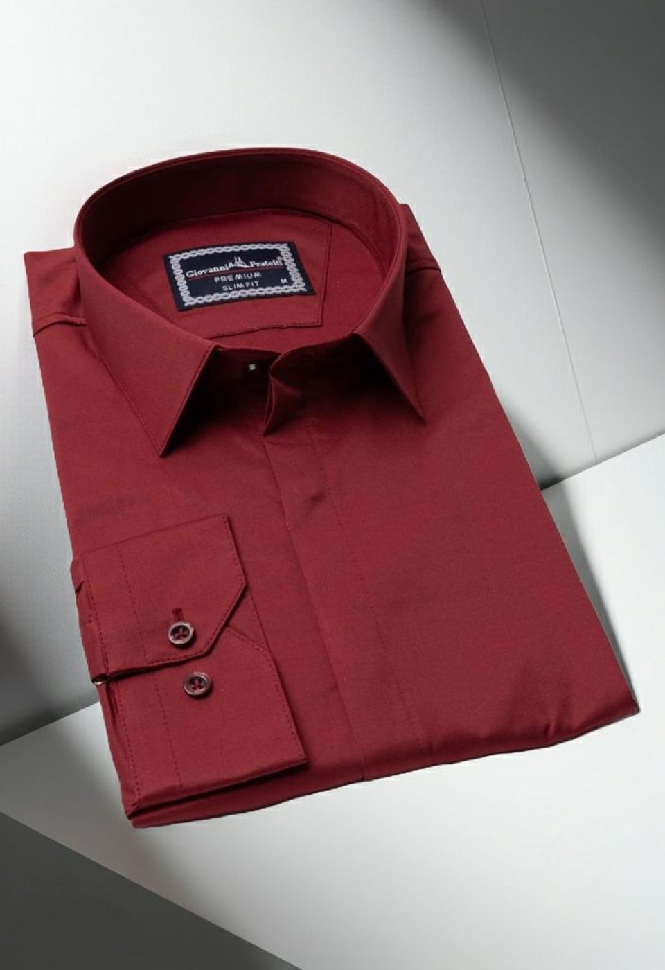 Slim Fit Uzun Kol Düz Renk Saten Erkek Gömlek 3GMK317045007 Slim Fit Uzun Kol Düz Renk Saten Erkek Gömlek 3GMK317045007
