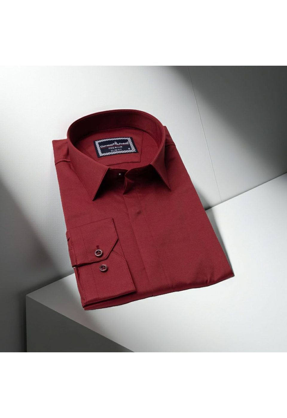 Slim Fit Uzun Kol Düz Renk Saten Erkek Gömlek 3GMK317045007 - Giovanni Fratelli