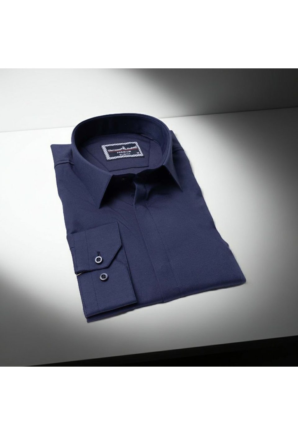 Slim Fit Uzun Kol Düz Renk Saten Erkek Gömlek 3GMK317045008 - Giovanni Fratelli